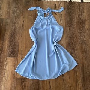 Baby blue dress